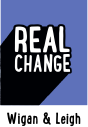 Real Change Wigan and Leigh logo